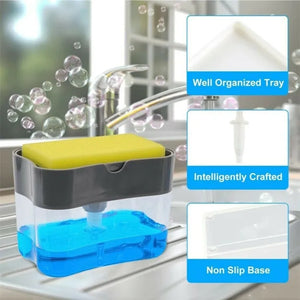 Multipurpose 2-In-1 Kitchen Liquid Dispenser - NightBug.pk