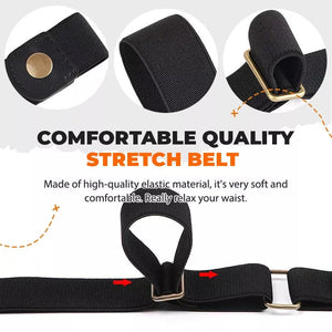 🔥High-Quality Invisible Elastic Waist Belt: Buckle Free, Comfortable, Stretchy