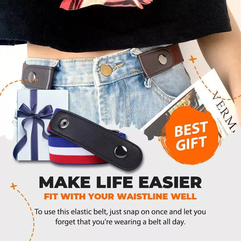 🔥High-Quality Invisible Elastic Waist Belt: Buckle Free, Comfortable, Stretchy