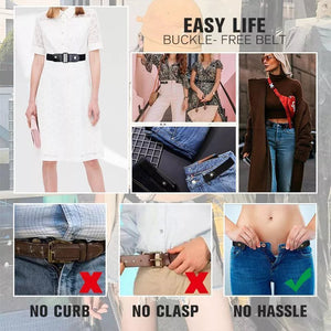 🔥High-Quality Invisible Elastic Waist Belt: No Buckle, Comfortable, Stretchy