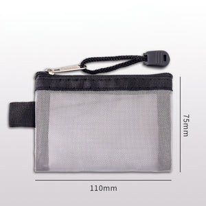 Multi-Purpose Nylon Mesh Zipper Pouch (Pack of 2) - NightBug.pk