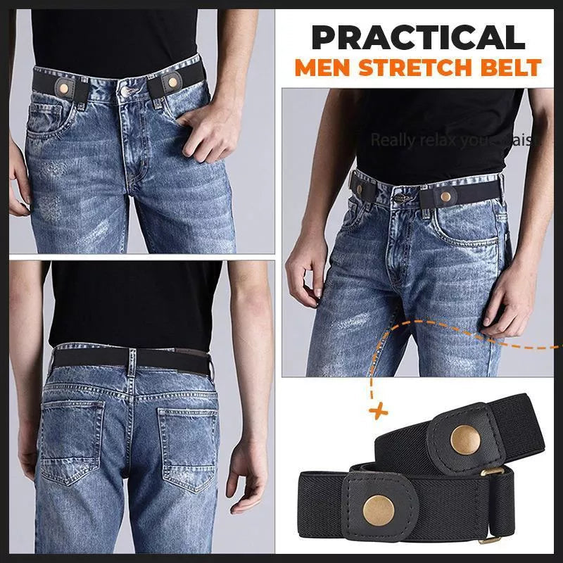 🔥High-Quality Invisible Elastic Waist Belt: No Buckle, Comfortable, Stretchy