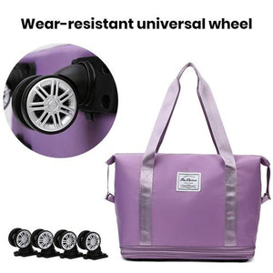 1pc Fashionable Large Capacity Rotating Wheel Travel Bag - NightBug.pk