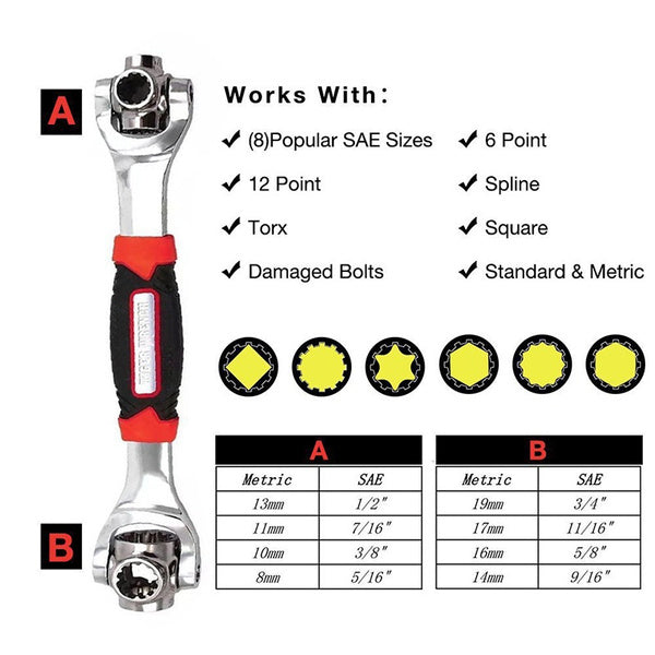 Car Tools Socket Wrench 52 In 1 - NightBug.pk