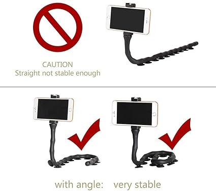 Portable Caterpillar: Ultra-Flexible Phone Holder - NightBug.pk