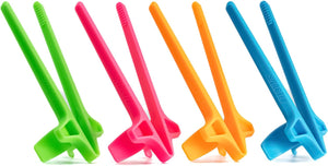 Portable Snack Buddy Finger Chopsticks (Pack of 4 Pcs) - NightBug.pk