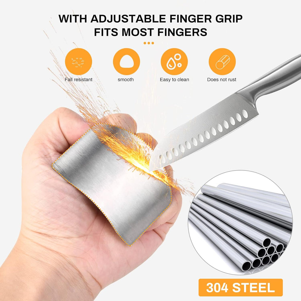 Stainless Steel Finger Guard Protector (Pack of 2 ) - NightBug.pk