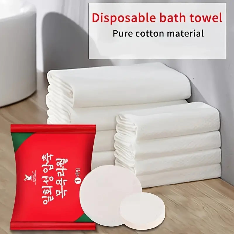 Compressed Disposable Bath Towel (Pack of 3) - NightBug.pk