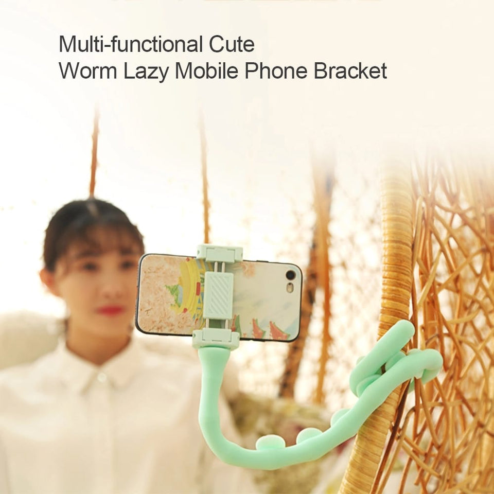 Portable Caterpillar: Ultra-Flexible Phone Holder - NightBug.pk