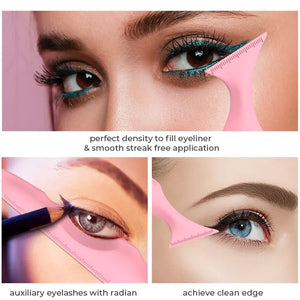 Reusable Multi-function Eyeliner Stencils - NightBug.pk