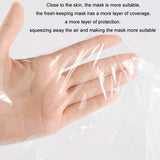 10packs Beauty Salon Plastic Disposable Face Mask