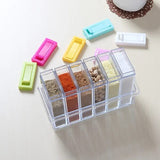 Multicolor Masala Storage Box (Pack of 6 Pcs)