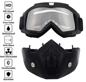 Ultimate Face Helmet Mask with Goggles - NightBug.pk