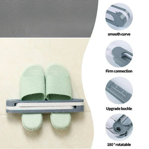 Portable Multipurpose Towels & Slippers Holder Rack - NightBug.pk