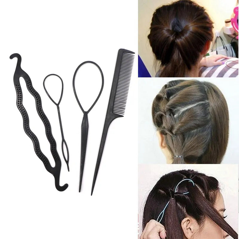 6PCS HAIRSTYLE BRAIDING TOOLS (PAIR OF 2) - NightBug.pk